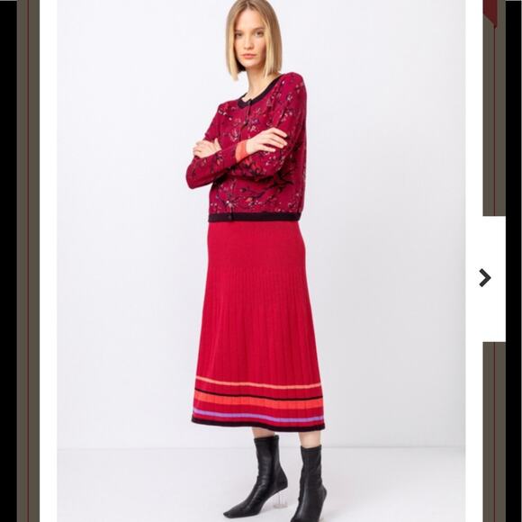 IVKO Woman - Wool Skirt with Ribs Rosewood new! Size 38 M - Picture 12 of 12